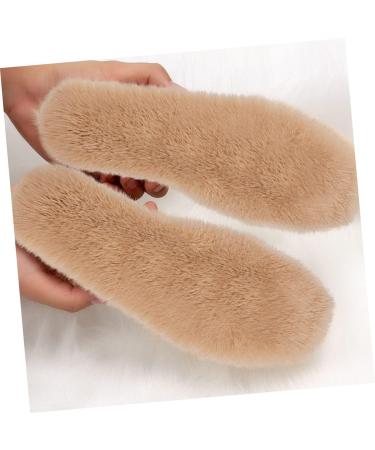 Faux Rabbit Fur Insoles for Winter - Cozy Thickened Shoe Mats & Cushions for Heels - Warm & Soft 26x9cm Inserts - Buy Online on GoSupps.com