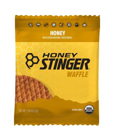 Honey Stinger Organic Honey Waffle | Energy Stroopwafel for Exercise, Endurance and Performance | Sports Nutrition for Home & Gym, Pre and Post Workout | Box of 16 Waffles, 16.96 Ounce (Pack of 16) Honey 1.06 Ounce (Pack of 16)