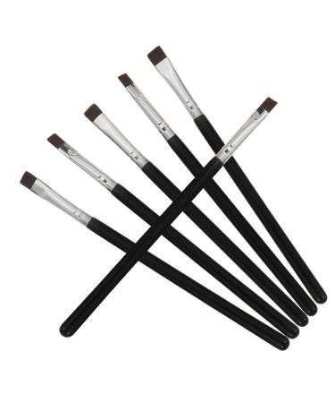MAGICLULU 6pcs Flat Eyebrow Brush Eye Lash Brush Flat Brush Makeup Define Cosmetics Brush Eye Liner Brush Eye Tool Brush Eyeliner Brush Eyebrow Makeup Brush Eyeliner Tool Cosmetics Tool