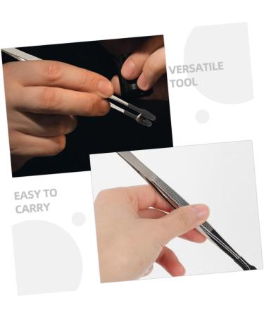 WOONEKY 2ST Stamp Clip Hobby Tweezers - Martensitic Stainless Steel Jewelry Tool for Precision Tweezing Coin & Soldering Use - Buy Online on GoSupps.com