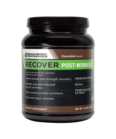 BODi Recover Whey Protein Powder Blend Post-Workout Chocolate Whey Supplement for Muscle Recovery with 20g Protein, BCAAs, Pomegranate Extract - Fast Recovery - 20 Serving Tub Chocolate Whey 20 Serving Tub