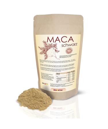 ERASVITAL Black maca root extrudate (extract) in gel form 100g original vegan powder Junin Peru easy to digest