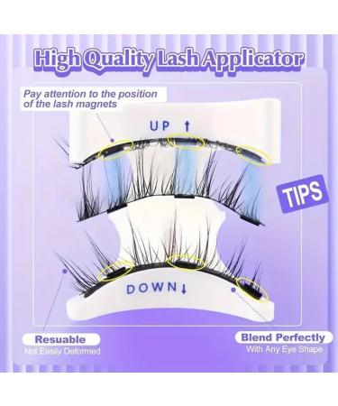 Magnetic Eyelashes Natural Look with Applicator Reusable Magnetic Eyelashes No Glue Needed Magnetic Eyelashes Magnetic Lashes Kit Easy to Wear and Remove - Buy Online on GoSupps.com