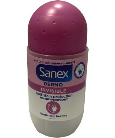  Sanex SANEX Dermo Invisible Roll-On Deodorant for Women to Keep Skin Healthy - 3 x 50ml - Buy Online on GoSupps.com