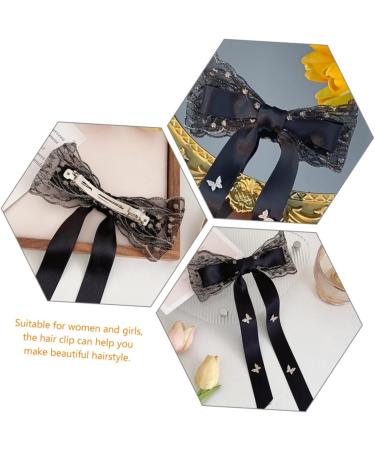 minkissy Bow Hairpin Big Bows for Girls Bows Hairpins Hair Bows for Tiaras for Women Hair Barrettes for Women Hair Gems for Women Girl Bows Barrette for Women Woman Fabric Ribbon Bow Tie - Buy Online on GoSupps.com