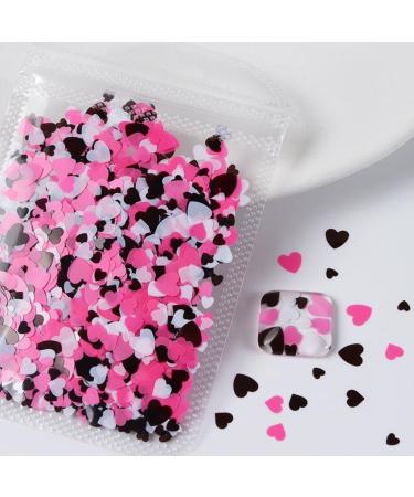 Heart Star Round Nail Art Glitter Flakes Sequins for Mani Beauty Makeup Face Body Art Decoration Style 1 - Buy Online on GoSupps.com