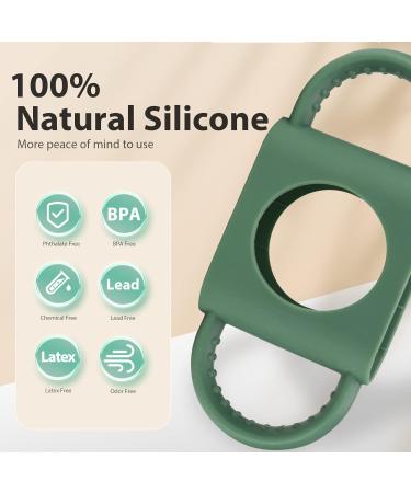 3 Pack DR Brown Bottle Handles - Baby Bottle Holder for 8oz Narrow & Wide-Neck Bottles - Food Grade Silicone, BPA Free, Dishwasher Safe - Baby Grasp Teaching - Blue Pink Green - Buy Online on GoSupps.com