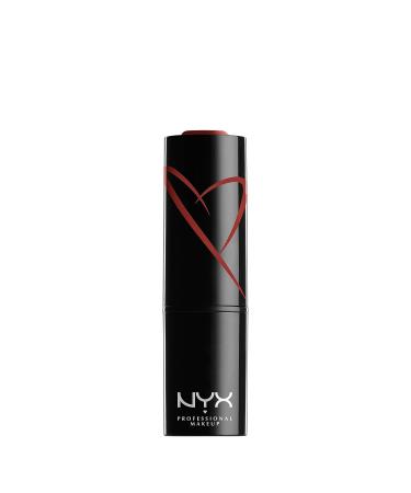 NYX Shout Loud Satin Lipstick in Hot In Here (Burnt Red) - Infused with Shea Butter | 1 Count - Buy Online on GoSupps.com