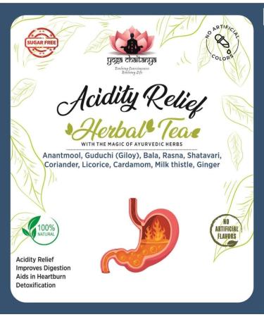 Acidity Relief Herbal Tea-Caffeine free-Loose Leaf (4 gm)