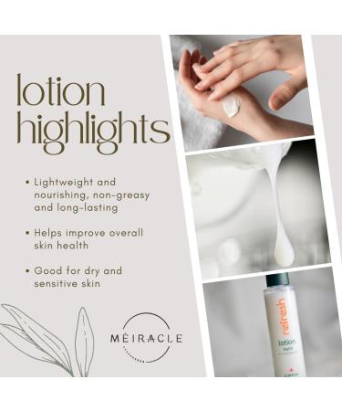 Refresh Nourishing Skincare Body Lotion - Deep Hydration for Dry & Sensitive Skin | Eco-Friendly Refillable Pump - Buy Online on GoSupps.com