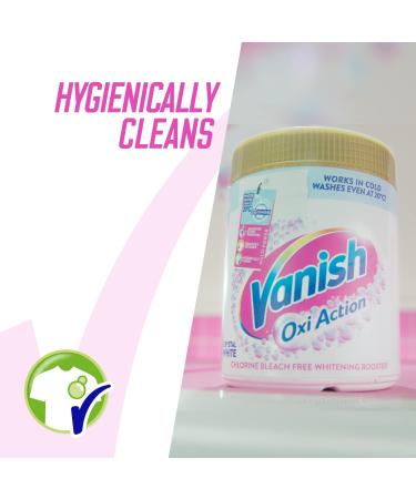 Vanish Gold Oxi Action Laundry Booster for Whites 1.41 kg | Removes Tough Stains & Odours | Safe on Fabrics | Bright Whites even at 20 C - Buy Online on GoSupps.com