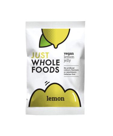 6 x Just Wholefoods Natural Lemon Real Fruit Flavoured Jelly Crystals 85g
