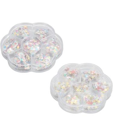 Niiyen 2 Box Christmas Nail Art Slices Christmas Polymer Clay Nail Slices Christmas Nail Art Sequins Polymer Clay Nail for DIY Nail Decoration - Buy Online on GoSupps.com