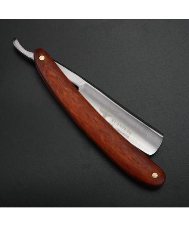 Xuan FENG Zambian Bloodwood Folding Razor - Tempered Steel High Hardness & Sharp Straight Razor for Men - Premium Quality Shaving Tool - Buy Online on GoSupps.com