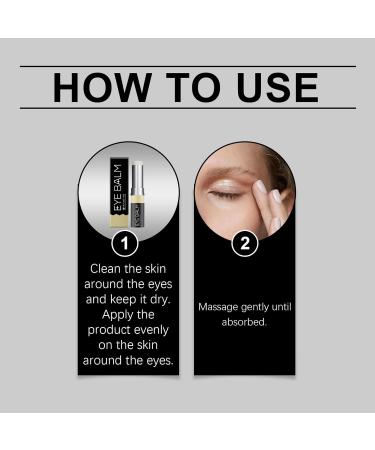 QPJUVC Retinol Eye Balm Stick removes eye bags and puffiness in minutes antiaging eye cream for dark circles and fine lines with hyaluronic acid and turmeric 1 - Buy Online on GoSupps.com