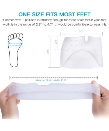 Metatarsal Gel Pads - Soft Silicone Forefoot Insoles for Diabetics Morton s Neuroma Calluses & Blisters - Breathable Comfort - Buy Online on GoSupps.com