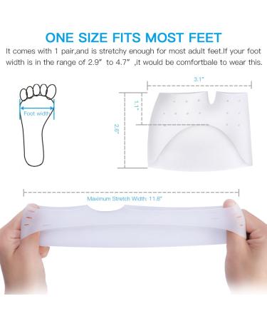 Metatarsal Support Gel Silicone Toe Cover Protector - Hallux Valgus & Toe Spreader | Akozon - Buy Online on GoSupps.com
