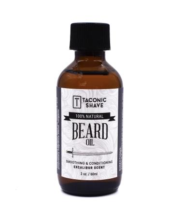 Taconic Shave Premium All Natural Beard Oil - Excalibur 2 Ounce Bottle | Best Organic Grooming for Men - Buy Online on GoSupps.com