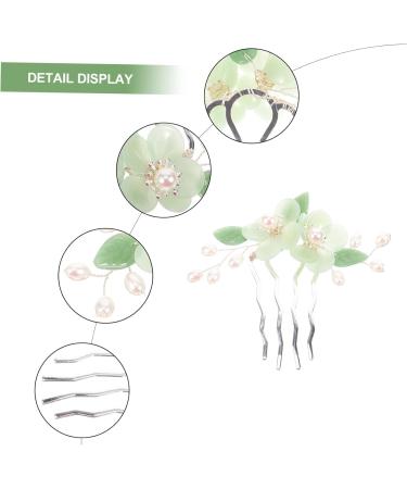 DOITOOL Antique Hair Clasp Wedding Pearl Hair Comb Flower Hair Comb Hair Accessories for Girls Bridal Hair Side Combs Styling Hair Clips Blossom Hair Stick Flower Decor Alloy Costume Set - Buy Online on GoSupps.com