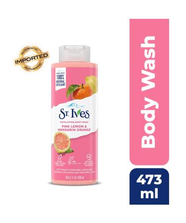 St. Ives Pink Lemon & Mandarin Orange Exfoliating Body Wash 16 fl oz - Buy Online on GoSupps.com