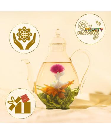LWXLJMJZC-12 Variety Flavors of Blooming Tea - Flowering Tea-Green Tea with Jasmine Flowers -All Tea Balls Individually Sealed - Buy Online on GoSupps.com