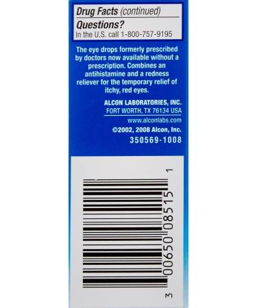 Alcon Naphcon A Eye Drops | Fast Allergy Relief for Eyes | Shop Internationally - Buy Online on GoSupps.com