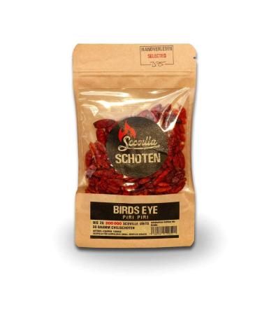 Buy Scovillas Birds Eye Piri Piri Pods - Dried 30g | Authentic Flavor for International Shipping - Buy Online on GoSupps.com