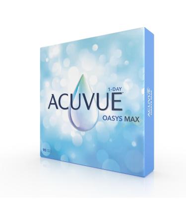 Acuvue Oasys Max 1-Day Lenses - Daily Contact Lenses for Tired Dry Eyes | -9.50 DPT BC 8.5 UV Protection Comfort Fit - Buy Online on GoSupps.com