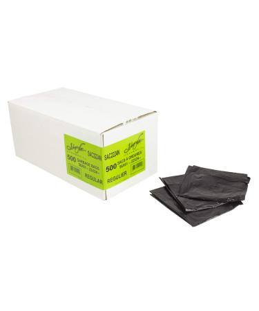 Garbage Bags 500/Box Black 22" x 24" Regular Johnny Vac