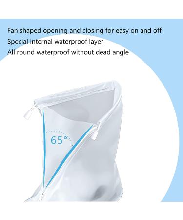 XL Transparent Rain Boot Waterproof Shoe Covers - Non-Slip, Reusable PVC Rubber Sole Overshoes for Outdoor Activities - Buy Online on GoSupps.com