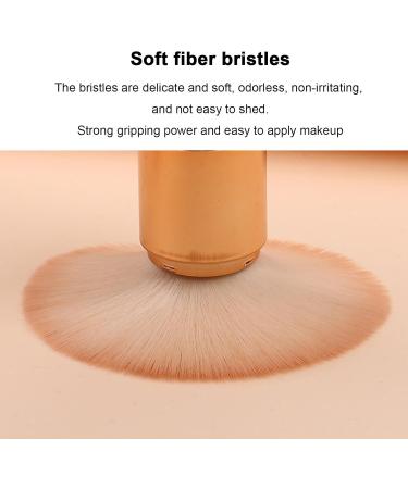 Retractable Powder Brush Retractable Foundation Brush | Cosmetic Brush Set | 5 in 1 Travel Powder Makeup Brush Portable Eyeshadow and Concealer Brushes for All Around Rose Gold - Buy Online on GoSupps.com