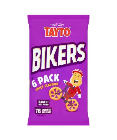Tayto Bikers Spicy Flavour Corn Snacks 6 x 16g