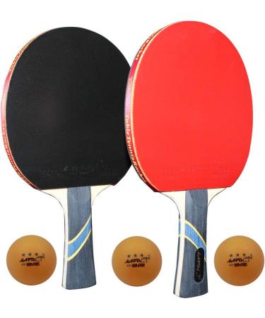 MAPOL 2 Pack 4 Star Professional Ping Pong Paddle Set with Carry Case - Advanced Training Table Tennis Rackets - Buy Online on GoSupps.com