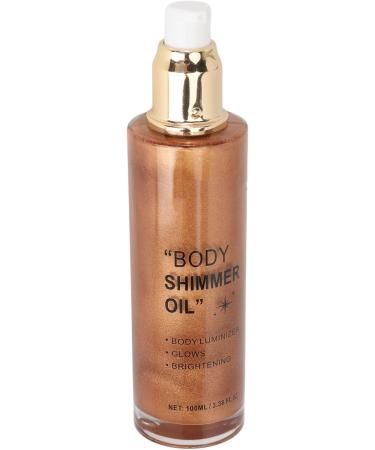 Face Body Luminizer Lightweight Texture Rapid Absorption Multipurpose Body Highlighter Oil 100ml for Cheek Collarbone Shoulder (Golden Bronze) - Buy Online on GoSupps.com