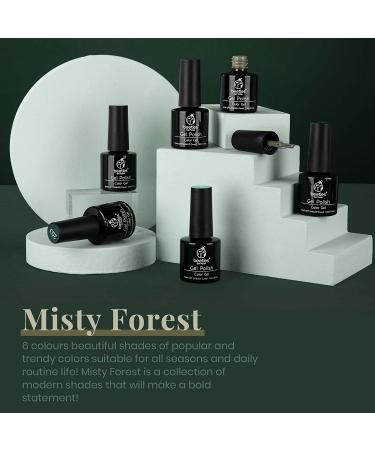 Beetles Blue Green Gel Nail Polish Set - 6 Colors Kit for DIY Home Manicure - Misty Gray, Dark Green, Baby Blue Soak Off Gel Polish - Halloween Nails - LED Nail Lamp Included - Perfect Gift for Women - Buy Online on GoSupps.com