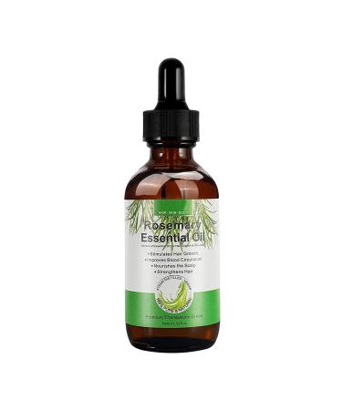 Sloane Rosemary Hair Oil - Pure Essential Oil for Rosemary Hair - Organic Rosemary Oil 2.02 FL oz Pure and Natural Nourishes Scalp Stimulates Hair Growth