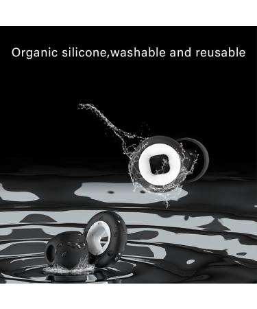 Reusable Food-Grade Silicone Ear Plugs for Noise Reduction - SuperSoft Design for Sleep, Snoring, Work, Concerts, Studying, and Travel - Includes S/M/L Sizes and Triple Layer Shark Ear Cap - Buy Online on GoSupps.com