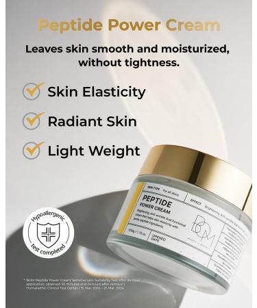 BOM Cosmetics A Set of Peptide Power Skincare with 3 Kinds of Items (Toner Ampoule Cream) 24K Gold & Pentapeptide for Skin Collagen Boost Smoothness and Long-Lasting Moisture Korean Skincare - Buy Online on GoSupps.com