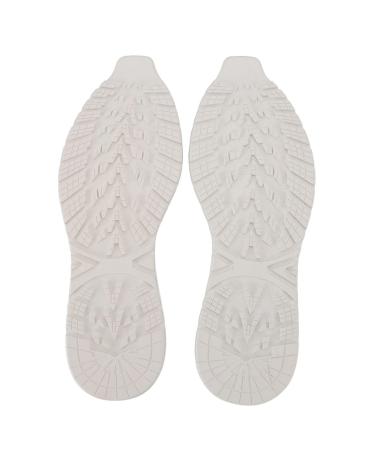 Shoe Sole Protectors Rubber Full Bottom Non Slip Noise Reduction Cushion Full Sole Repair for Women Men Shoes (White)