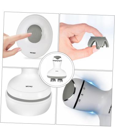 Fomiyes Portable Head Massage Device - Multifunctional Neck & Scalp Massager | Relaxation Tools in White - Buy Online on GoSupps.com