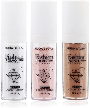 Highlighters Patting Powder Makeup Face Long Lasting Powder Light Illuminators Cosmetic Body Highlighter Powder Brown - Buy Online on GoSupps.com