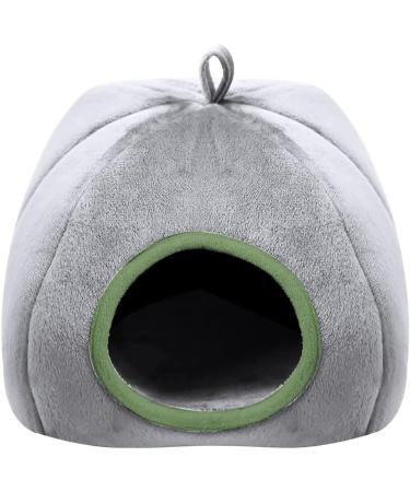 Bhina Small Animal Pet Winter House Chinchilla Small Pet Bed Small Animals House Bed Chinchilla House Cage Grey Green Cute Nest Cage Toys Suitable For Hamsters Chinchillas Guinea Pigs 21 * 20 * 19 cm - Buy Online on GoSupps.com