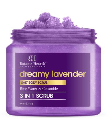 Botanic Hearth Dreamy Lavender Body Scrub 8.8 Fl Oz | Gently Exfoliates And Moisturizes Skin Infused With Natural Lavender Oil And Essential Nutrients For Smooth And Radiant Skin Lavender 8.8 Fl Oz (Pack of 1)