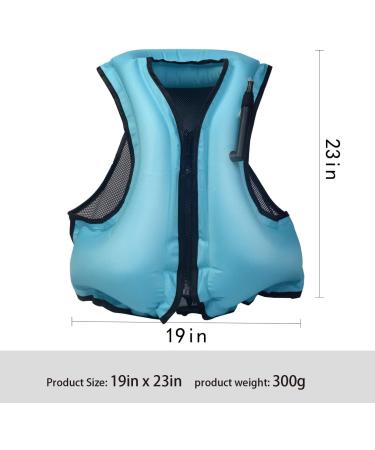 OMOUBOI Snorkeling Vest | Swim Jacket for Kids & Adults | Kayaking Buoyancy Vest for Water Sports | Portable & Safety Certified | Blue - Buy Online on GoSupps.com