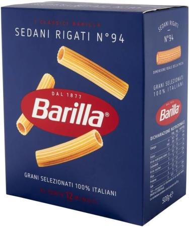  Italian Gourmet E.R. Pack of 5 Barilla Sedani Rigati pasta no. 94 100% Italian noodles 500g + Italian gourmet polpa 400g - Buy Online on GoSupps.com