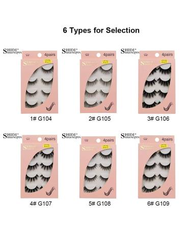 Thick Long 3D False Eyelashes - 4 Pairs Reusable Black Imitation Water Mane - International Shipping Available - Buy Online on GoSupps.com