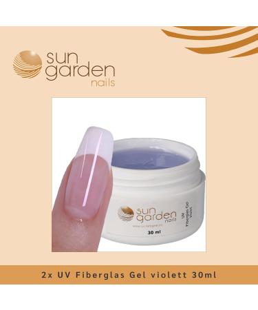 Buy Sun Garden Nails 2x UV Fiberglass Gel Violet 30ml - Premium Set for Professional Nail Care - Fast International Shipping - Buy Online on GoSupps.com