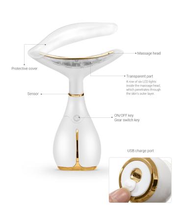 Ms.W Portable Electric Face Massager for Women - 45 Heat, 3 Massage Modes - Skin Care Facial Massage Kit - Buy Online on GoSupps.com