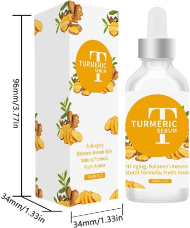  Huxibai Dark Spot Corrector | 30ml Organic Turmeric Dark Spot Remover for Facial Skin - Non-Greasy Facial Moisturizer for Dry Skin - Buy Online on GoSupps.com