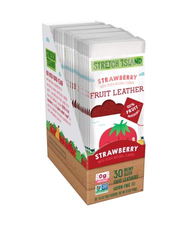 Stretch Island Original Fruit Leather, Strawberry, 0.5 Ounce Leathers, 30 Count